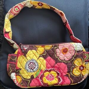 Vera Bradley Floral Buttercup Quilted Shoulder Bag